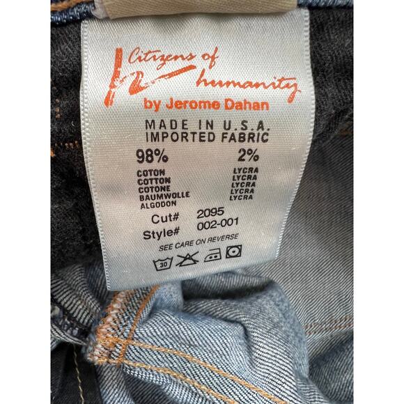 Citizens of Humanity Ingrid Stretch #002 Low Waist Flair Jeans Size 26 Short Y2K - Picture 10 of 14
